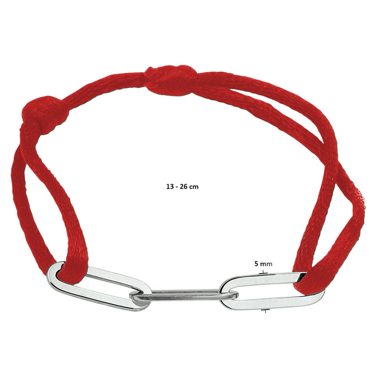 Satijnkoord Rood