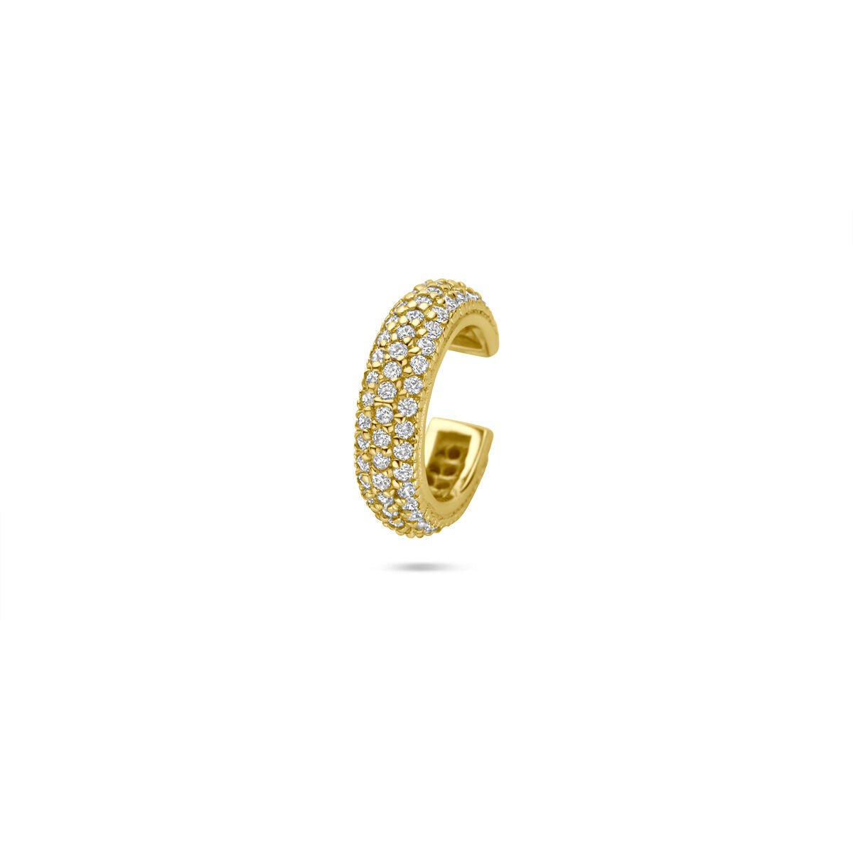 Vergulde Gouden Earcuff Zirkonia – Oorklem zonder Piercing