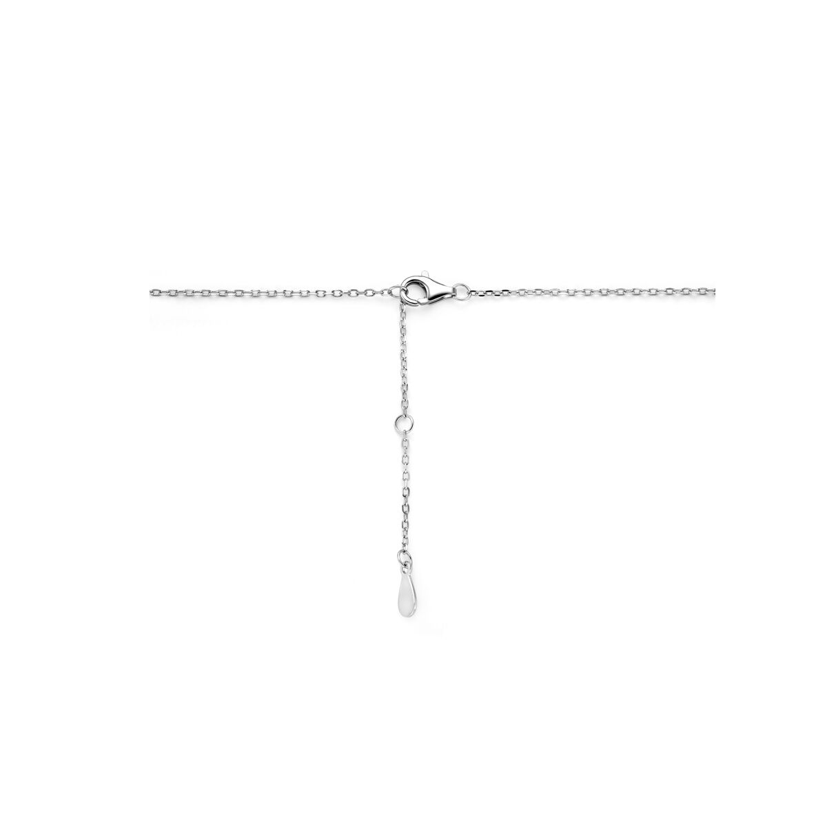 Ketting met 2 verbonden Ringen - Verstelbaar 41 - 45 cm