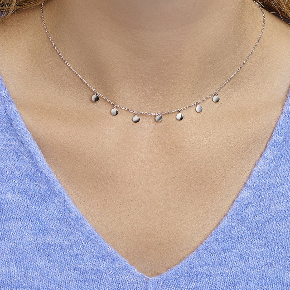 Ketting 7 ronde hangertjes