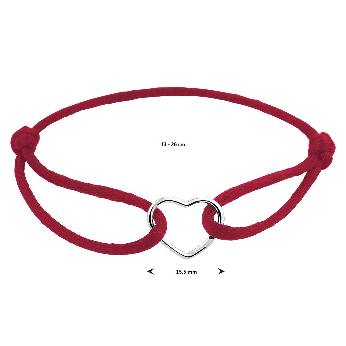 Satijnkoord Rood