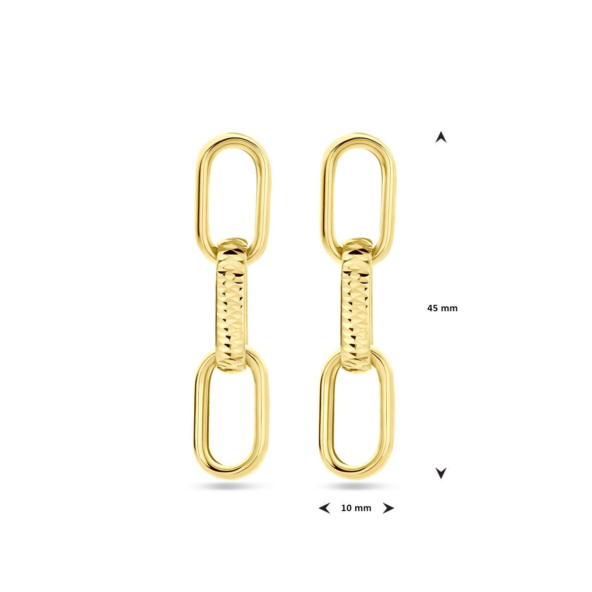 Oorhangers met Schakels | Goud