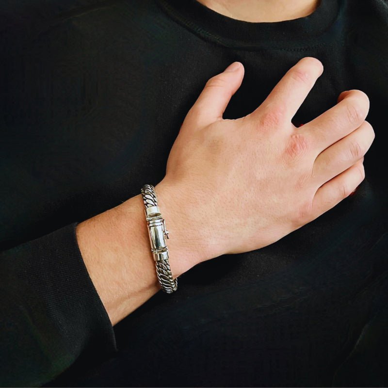 Herenarmband Zilver Schakel Fantasie