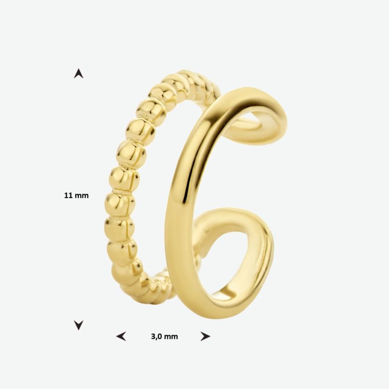 Ear Cuff Double Dots