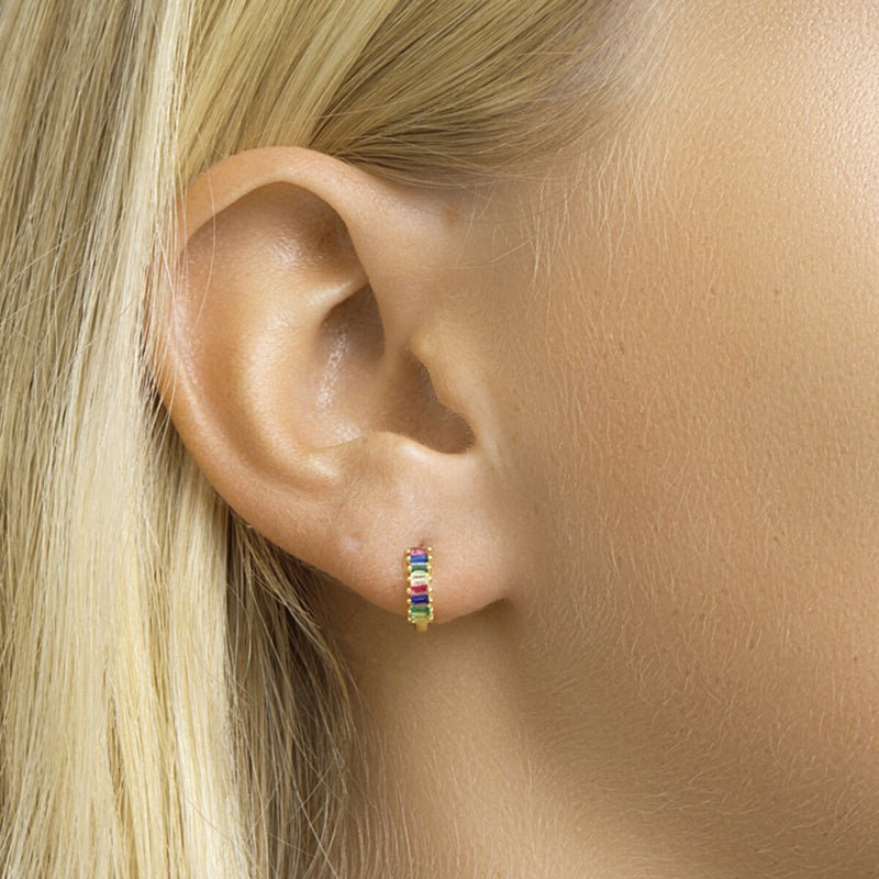 Klapoorring Gekleurd Zirkonia