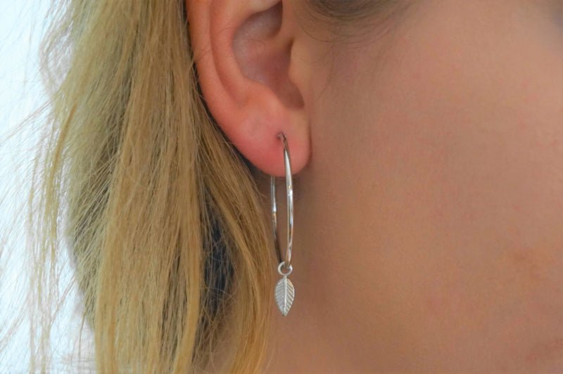 Oorringen Veer 33 mm.