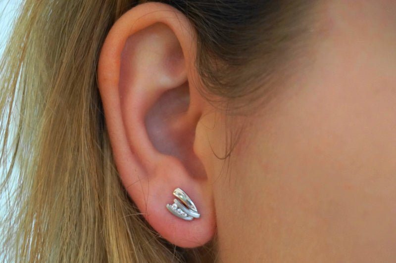 Oorbel Mat/Glanzend/Zirkonia