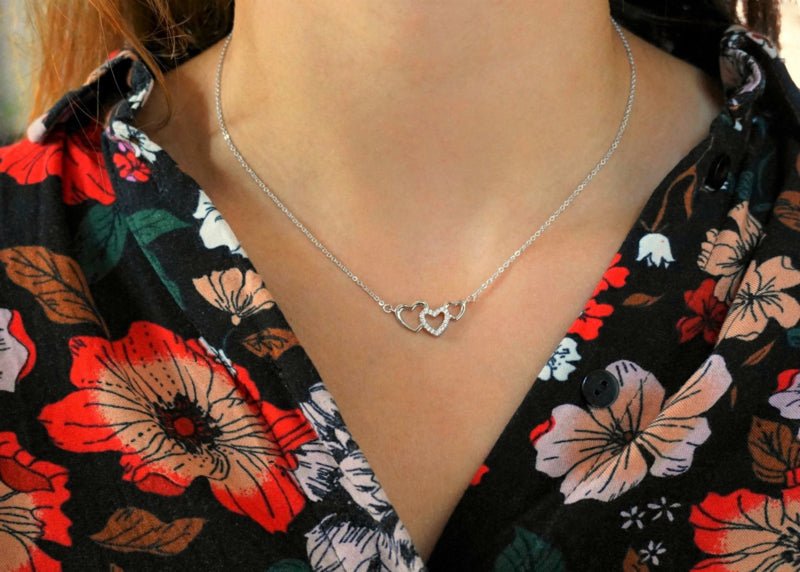 Ketting Hartjes Zirkonia