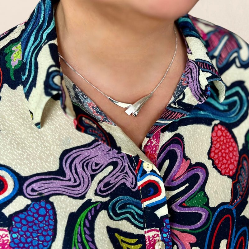 Ketting met Tussenstuk Zirkonia