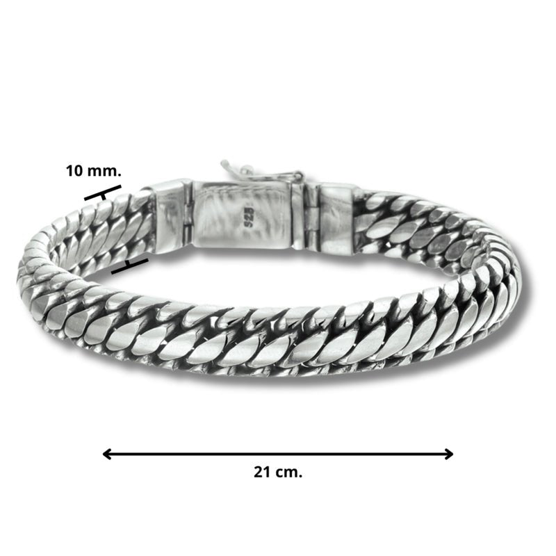 Herenarmband Zilver Schakel Fantasie