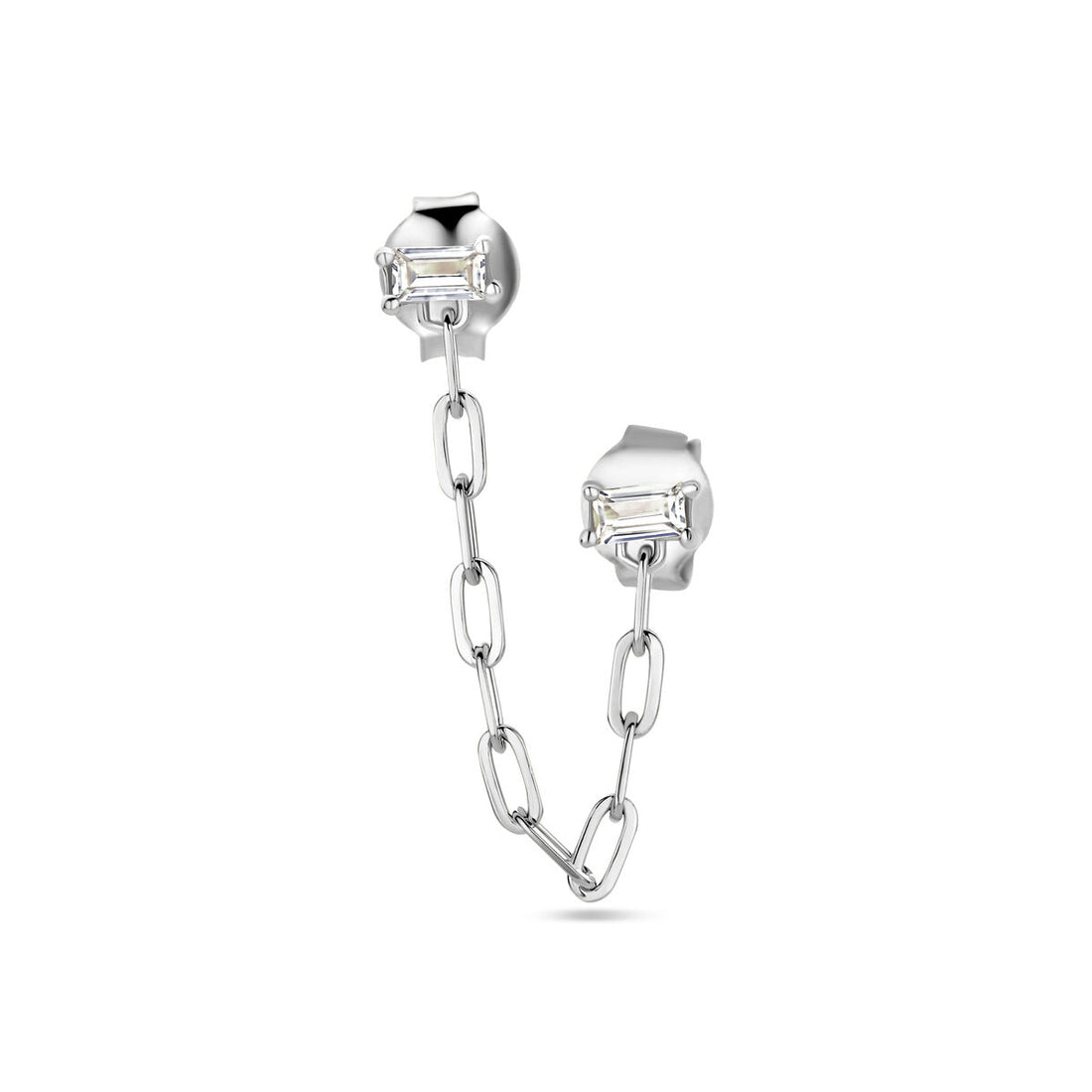 Oorbel Dubbele Gaatjes met Steentjes