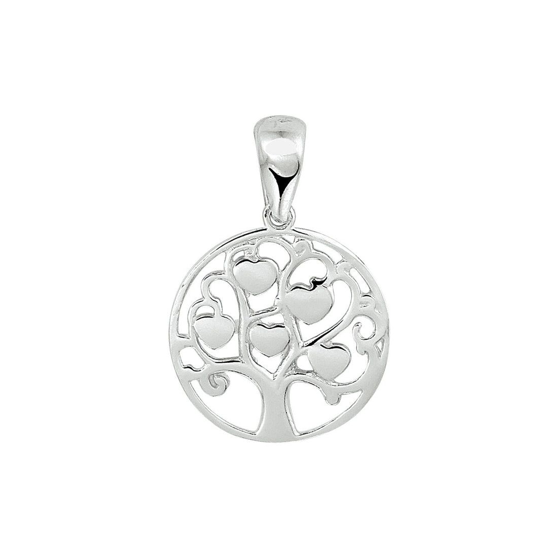 Bedeltje Levensboom met Hartjes