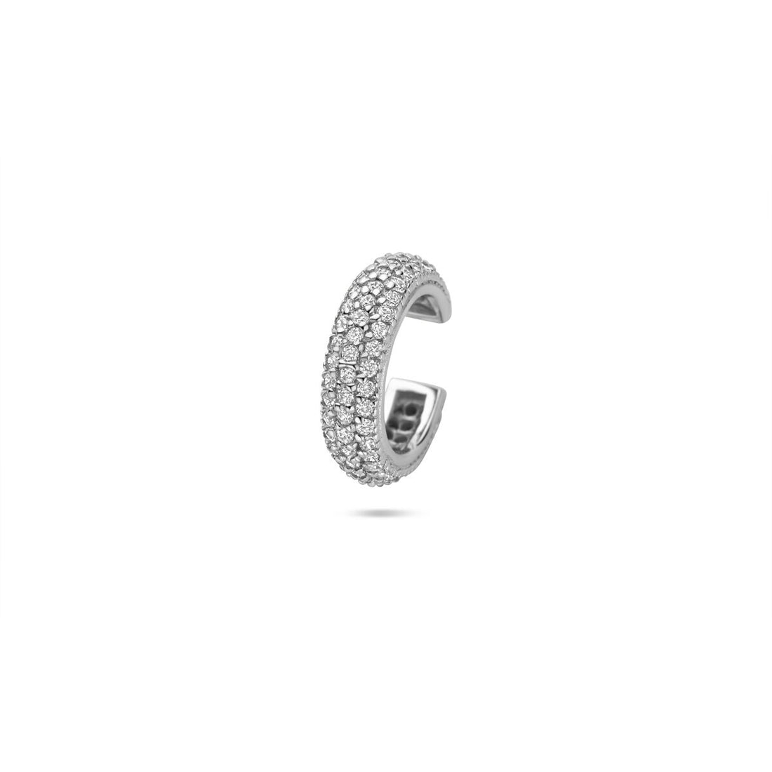 Zilveren Earcuff met Zirkonia – Oorklem zonder Piercing