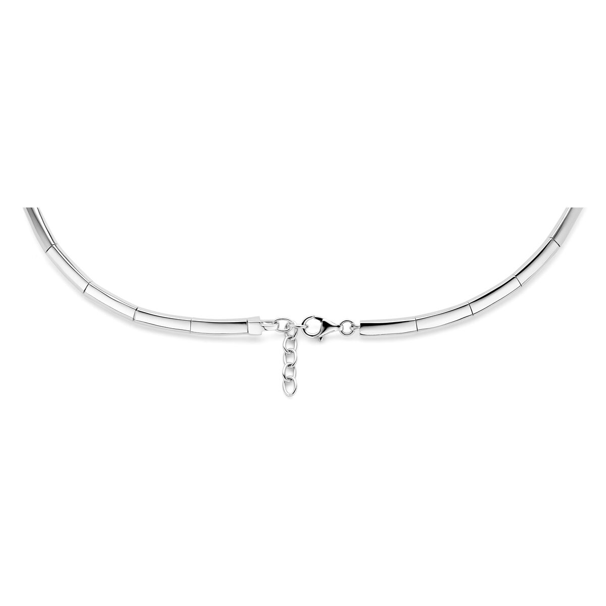 Zilveren ketting met tussenstuk - Verstelbaar