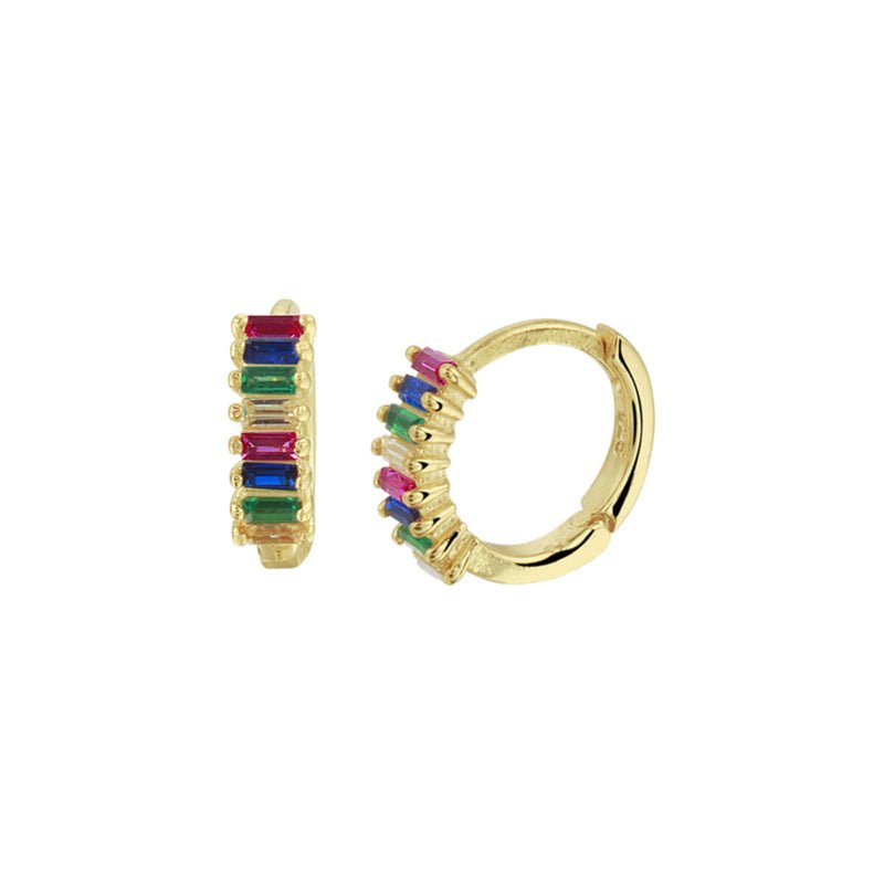 Klapoorring Gekleurd Zirkonia