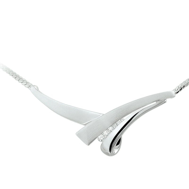 Ketting met Tussenstuk Zirkonia